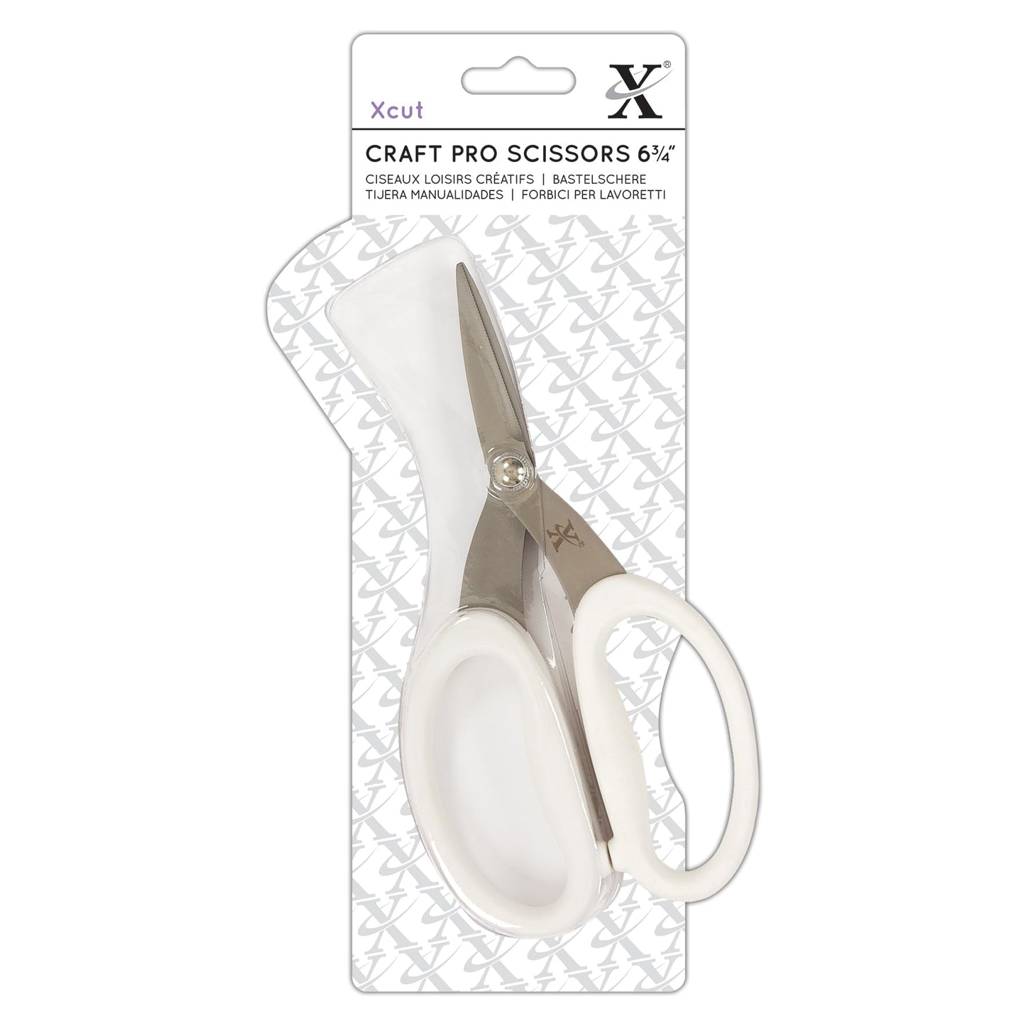 Xcut - Forbici professionali in acciaio INOX, colore: Bianco